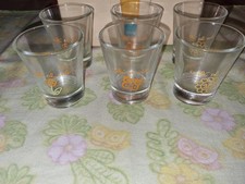 Thun Kit N. 6 Bicchierini Vetro Caffe Al Volo Summer Colorati Nuovo Con Scatola 