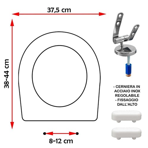 Sedile copriwater compatibile - sedile,