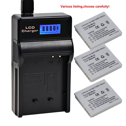 Caricabatteria lcd per canon - caricabatteria,