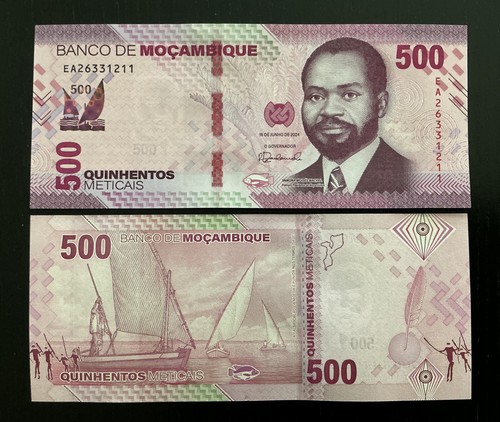 Mozambico 500 meticais 2024 - meticais,