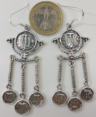 Orecchini monete argento - orecchini,