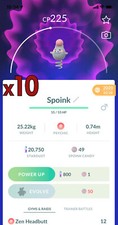 Pacchetto 10x Spoink Pokemon