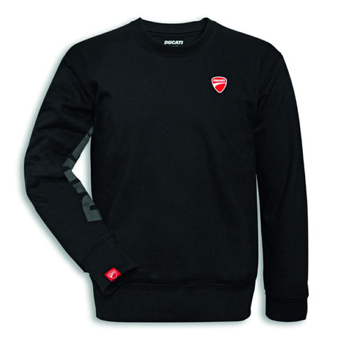 Ducati corse felpa tonda nera - ducati,