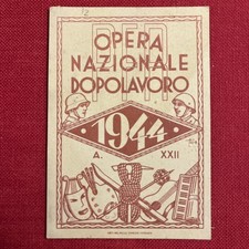587 - Tessera Opera Nazionale Dopolavoro OND 1944 (PFR, Partito Fascista, RSI)