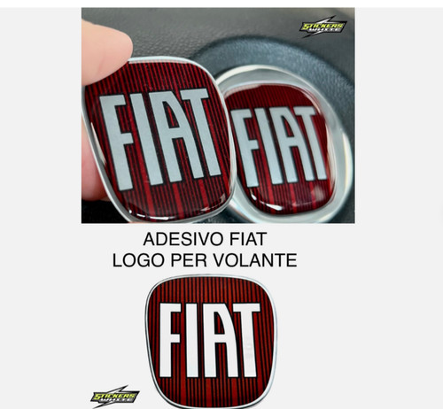 Adesivo logo fiat resinato - logo,