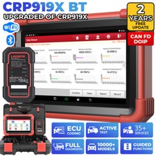 2025 LAUNCH CRP919X BT OBD2 Escáner Diagnosis Coche Multimarc Codificación ECU 