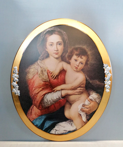 Quadro argento madonna con - quadro,
