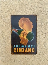 Insegna in metallo, Spumanti Cinzano, 20x30 cm