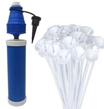 Pompa gonfiatore per palloncini con 24 supporti a bastoncino per palloncini