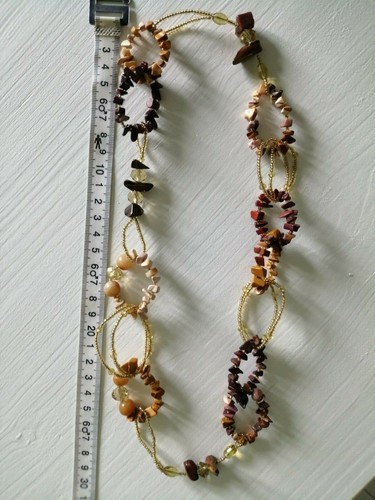 Collana perline pietre dure - perline,