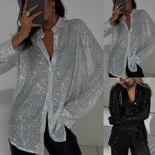 Camicia donna paillettes