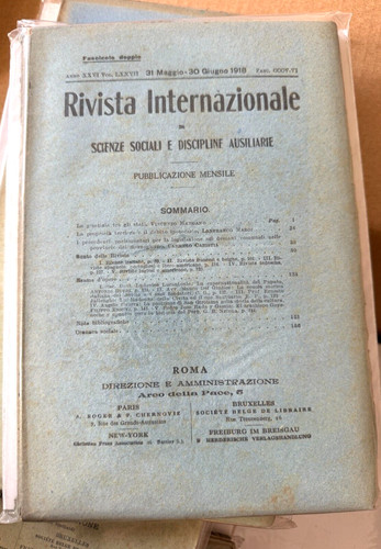 Rivista internazionale - rivista,