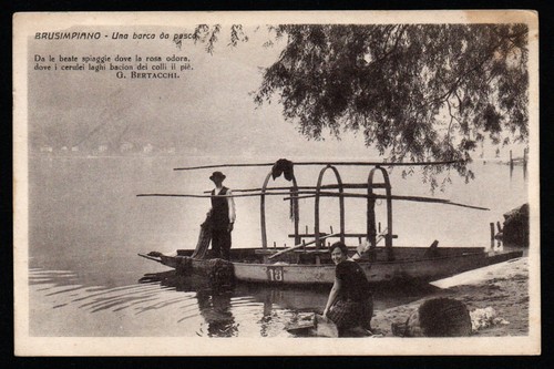 Cartolina brusimpiano una - brusimpiano,