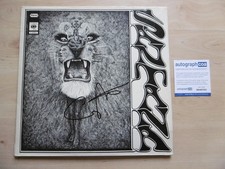 Carlos Santana autografo originale firmato LP-Cover "Santana" vinile ACOA