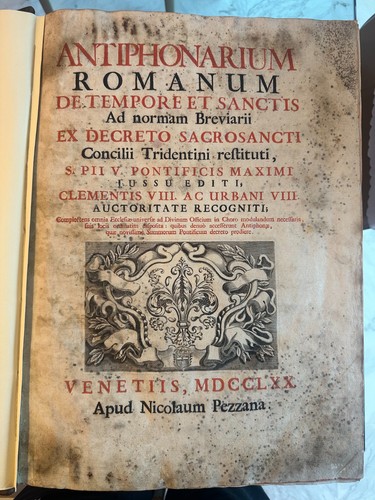 Libro antico del - libro, (antifonario)