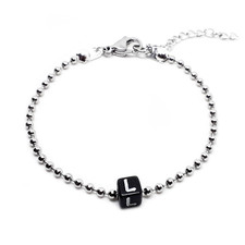 Bracciale con INIZIALE cubo