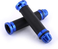 Manopole Manubrio Universali Moto Scooter in Alluminio CNC, 22mm-24mm, Blu