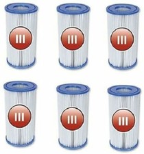 6 CARTUCCIA FILTRO PER POMPA PISCINA   bestway compatibile intex 29000 Tipo A