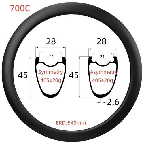Cerchi carbonio 700c 28mm - in,