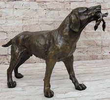 ENORME STATUA BRONZO LABRADOR