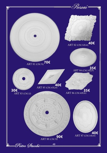 Decori per soffitto gesso - soffitto, in