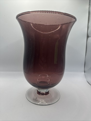 Vaso vintage vetro soffiato - vetro,