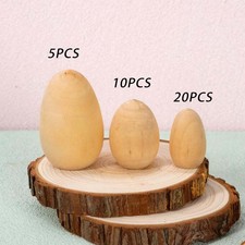 5 Pezzi Uova Finte in Legno