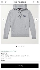 FELPA GRIGIA GUCCI IN JERSEY