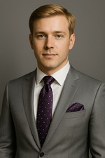 Uomo Viola Cravatta E Tasca