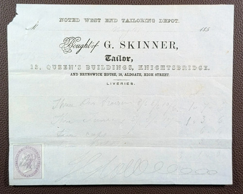 1852 skinner tailor - tailor, queen's