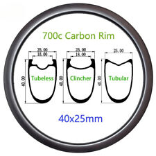 Cerchio carbonio 700c bici da
