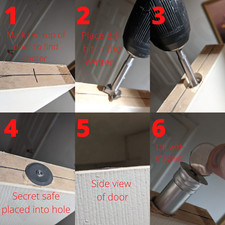 Cassaforte segreta per porta