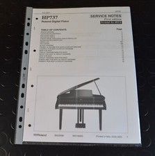ROLAND HP-737 Service manual repair Schematic diagram Service Notes Schema HP737