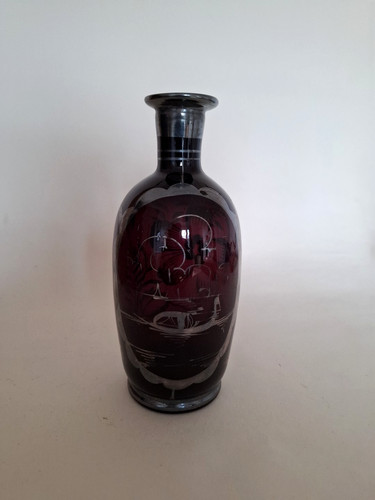 Decanter veneziano viola con