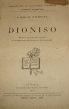 Dioniso. Saggio Sulla Religione E La Parodia Religiosa In Aristofane - Carlo ...
