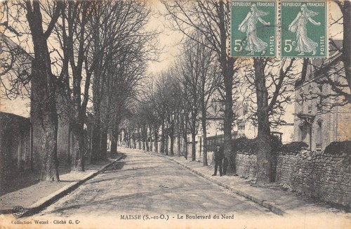 Cpa maisse le boulevard - 91,