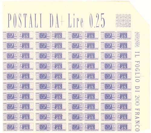 1946 blocco pezzi - 1946, pacchi