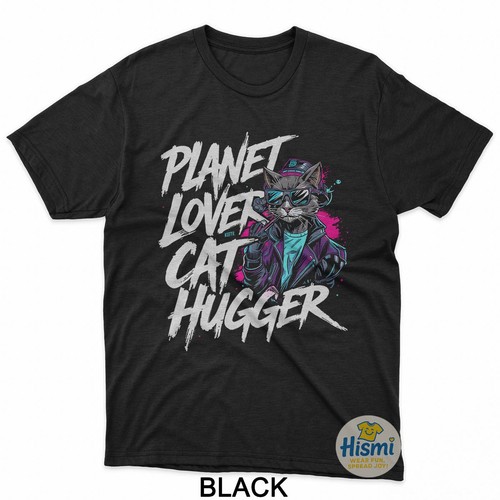 Maglietta planet lover cat - lover,