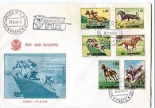 1966 FDC San Marino Ippica
