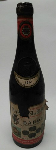 Vino vintage barolo - vintage, 1961