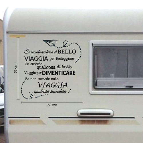 Adesivo camper frase - , viaggi