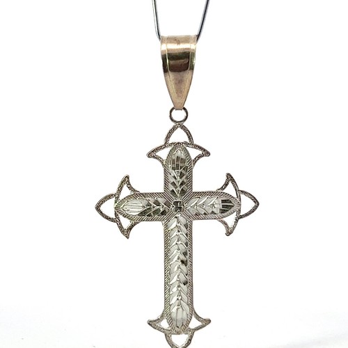 Ciondolo croce argento - a,