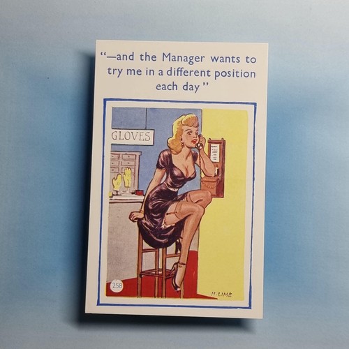 Saucy comic postcard c1960 - saucy,