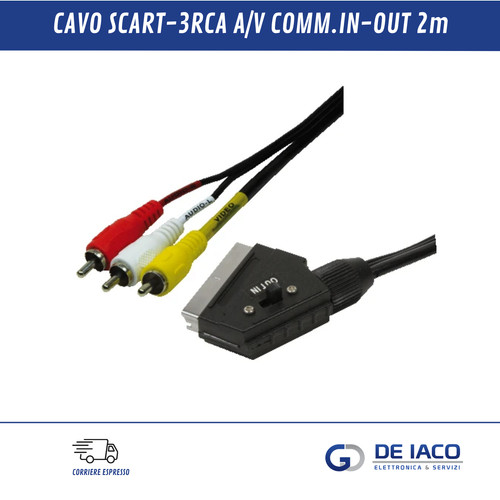 Cavo scart rca audio video - cavo,