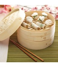 Vaporiera In Legno Di Bamboo