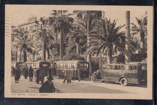Cartolina sanremo piazza - sanremo, c