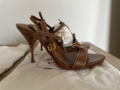 Sandali vintage prada pelle - prada, in