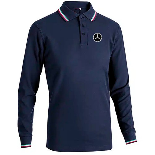 Polo mercedes ricamata sul - ricamata,
