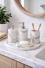 Set accessori bagno in marmo