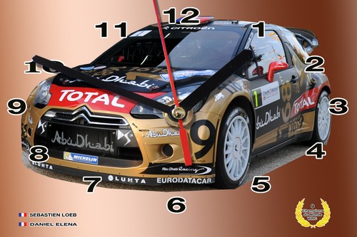 Horloge murale loeb citroen - murale,